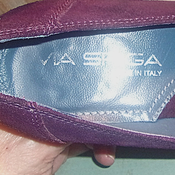 VIA SPIGA | ✨🪻NICE ✨ Purple Suede Squared-Toe 3" Heels | Size 6 M - Picture 12 of 14